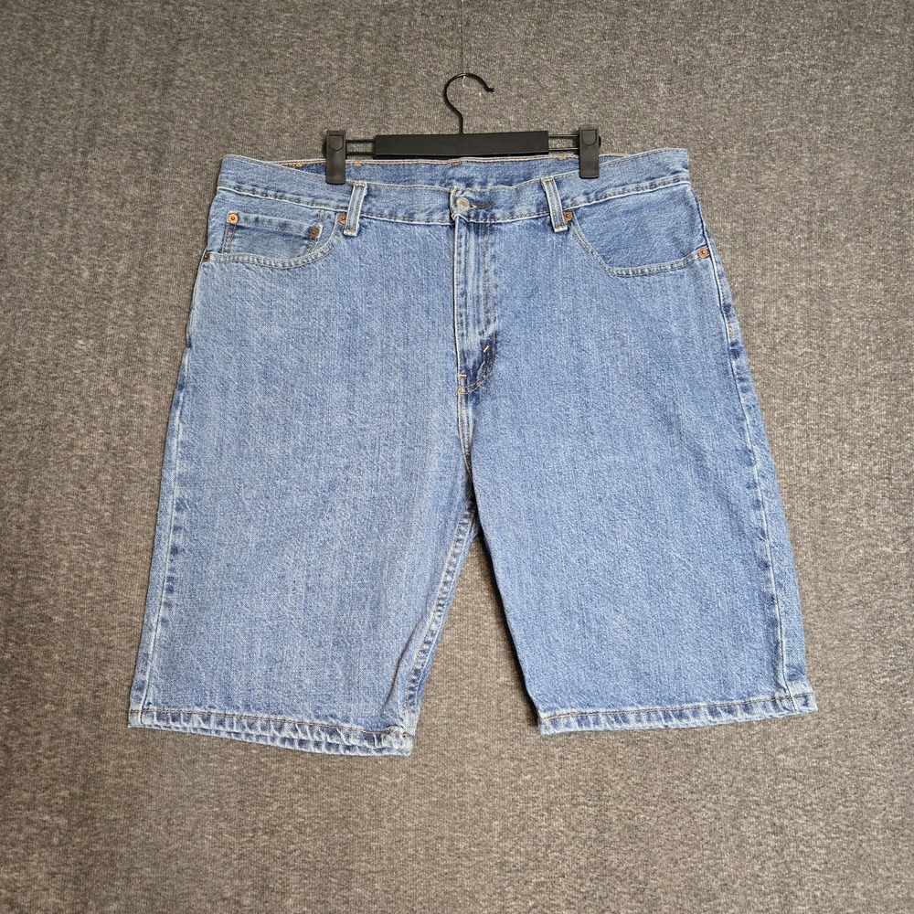 Levis 505 Shorts Men 38 Blue Jean‎ Jorts Regular Fit Light Wash Dad Retro Y2K